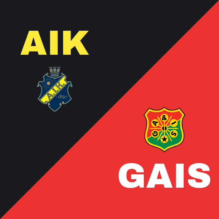 AIK och GAIS spelar oavgjort i Allsvenskan