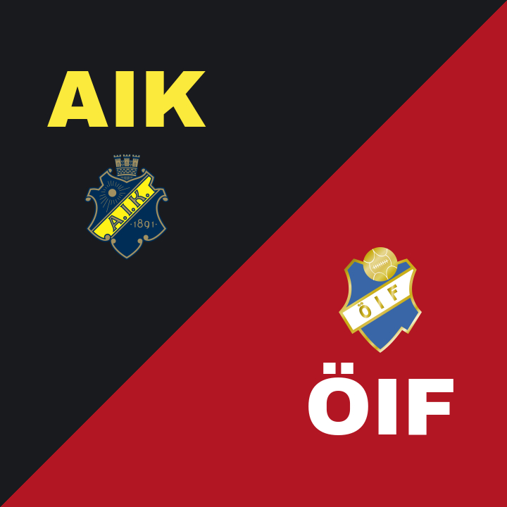 AIK och Östers IF spelar oavgjort på Strawberry Arena