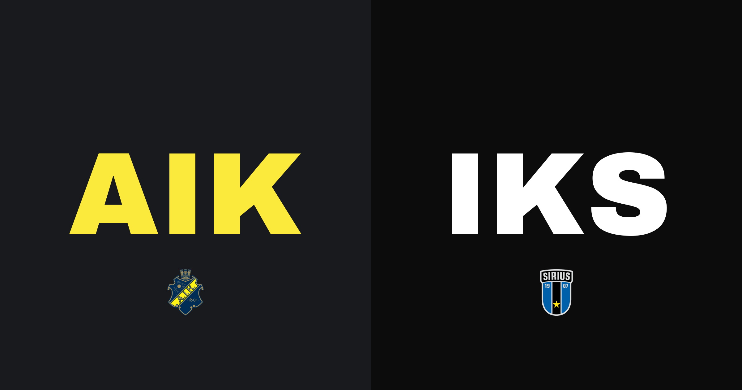 Inför AIK - IK Sirius FK: Rivalmötet på Strawberry Arena