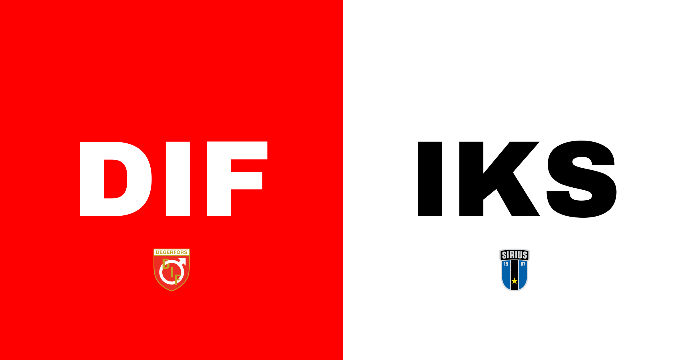 Degerfors IF och IK Sirius FK delar på poängen i spännande drabbning