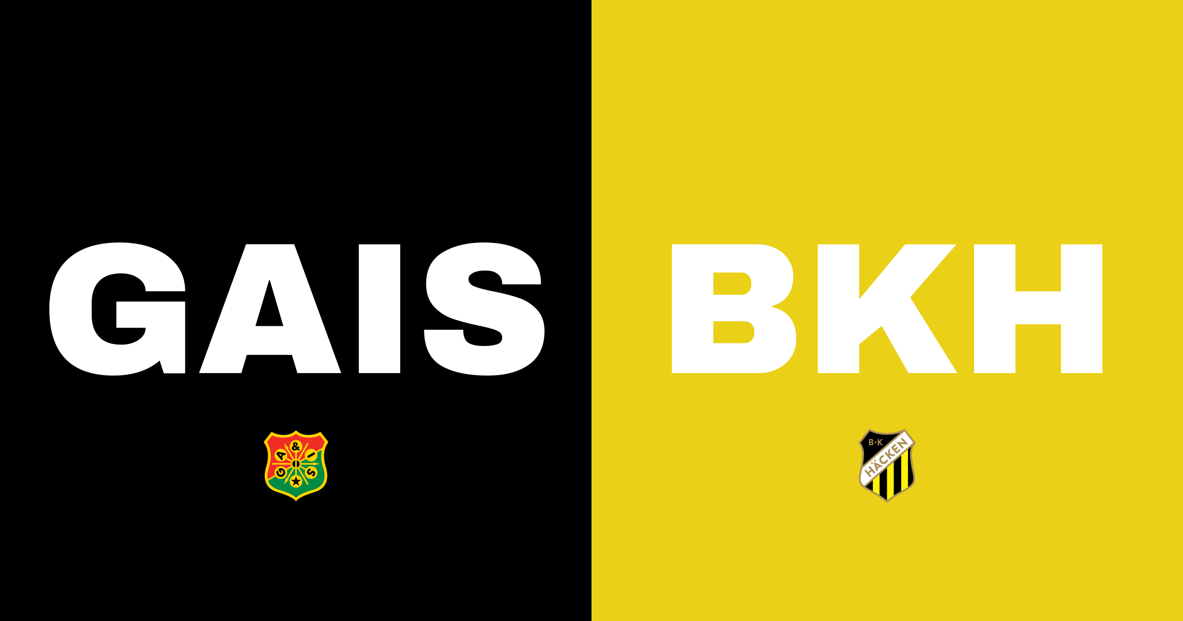Inför matchen: GAIS mot BK Häcken – Göteborgsderby på Gamla Ullevi