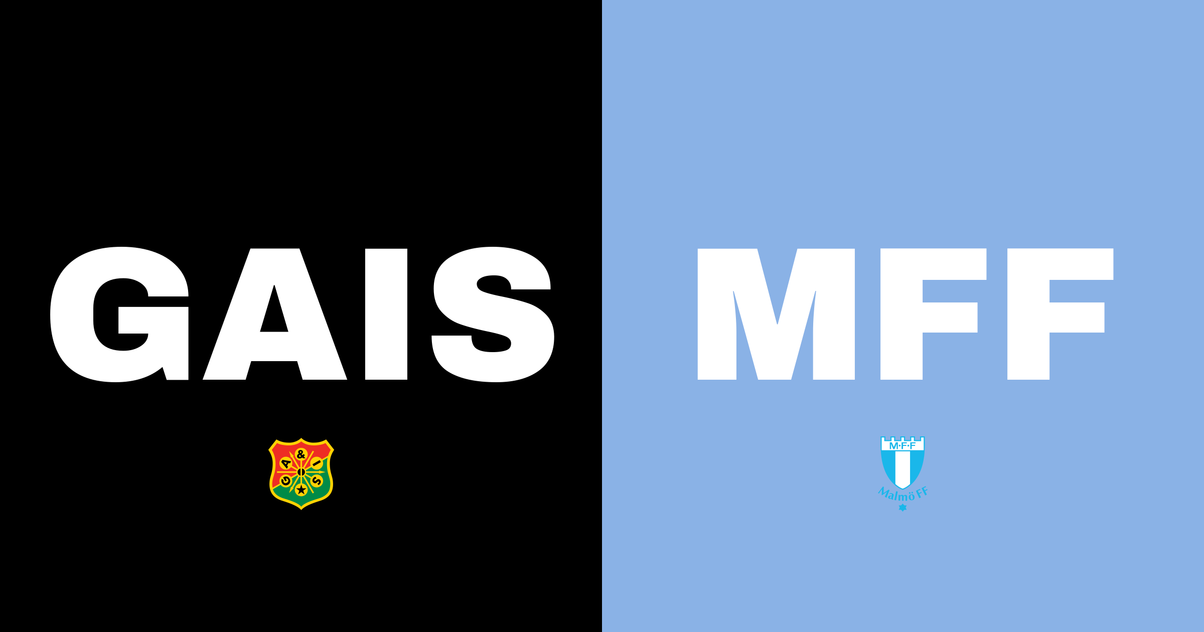GAIS och Malmö FF spelar oavgjort på Gamla Ullevi