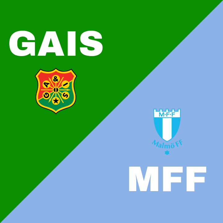 GAIS och Malmö FF spelar oavgjort på Gamla Ullevi