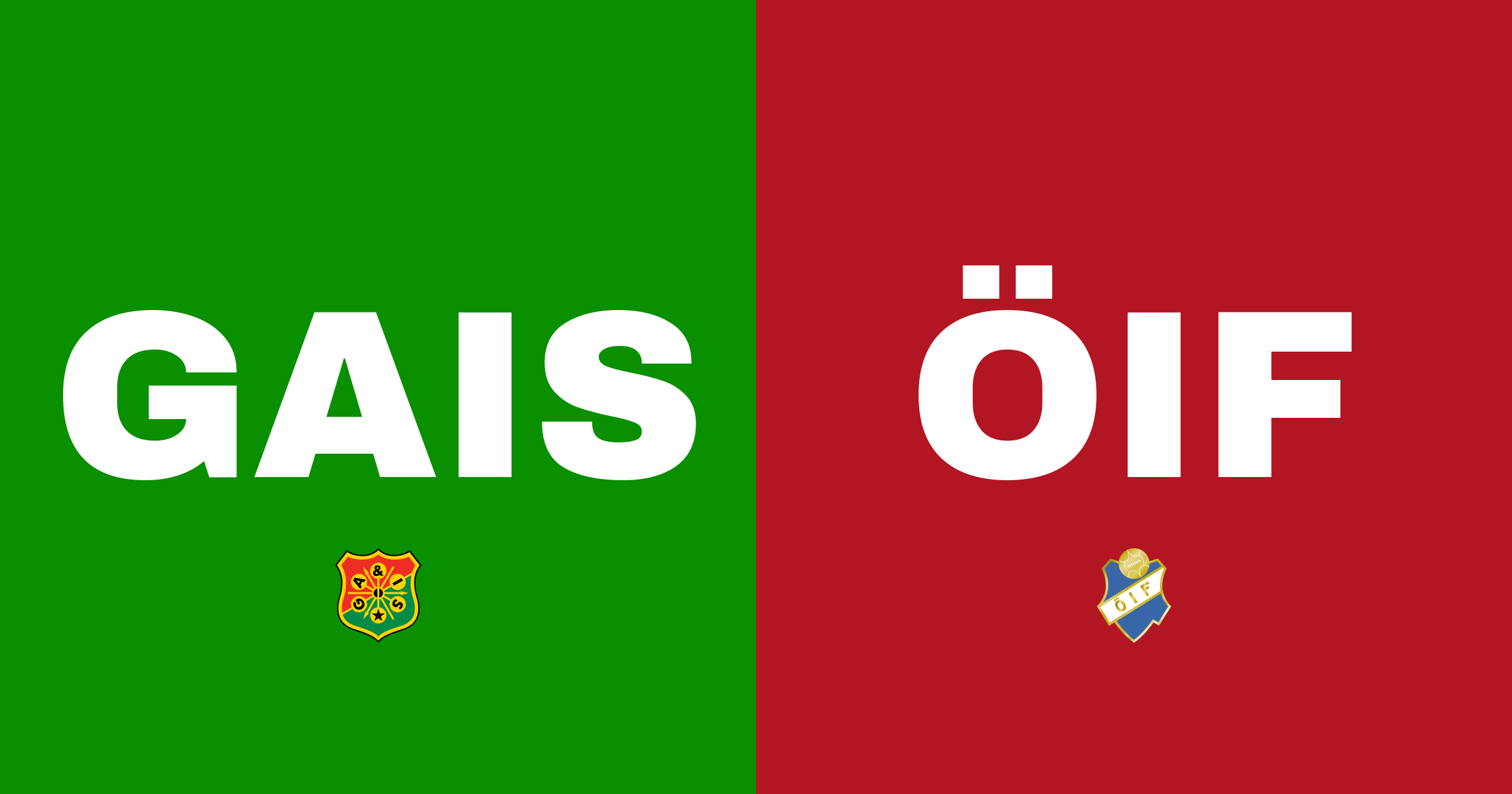 GAIS och Östers IF spelar oavgjort på Gamla Ullevi