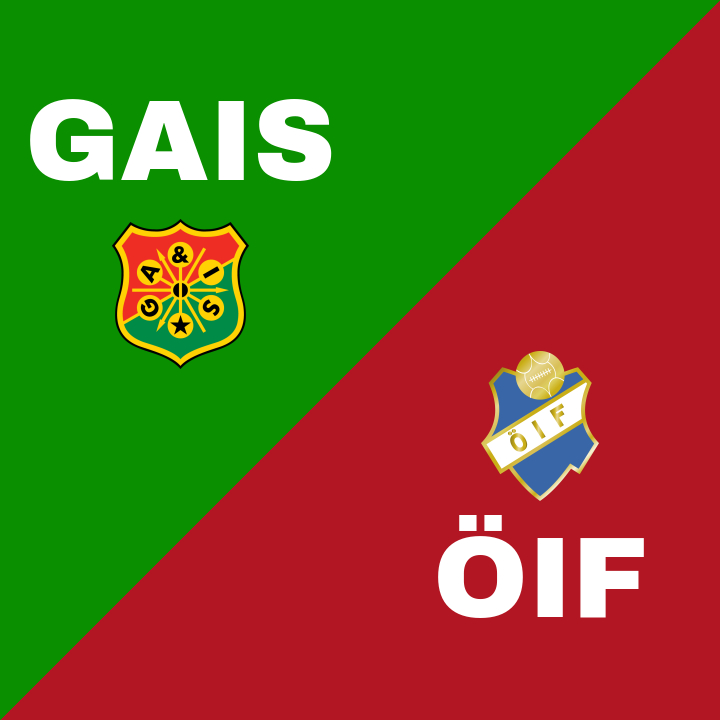 GAIS och Östers IF spelar oavgjort på Gamla Ullevi