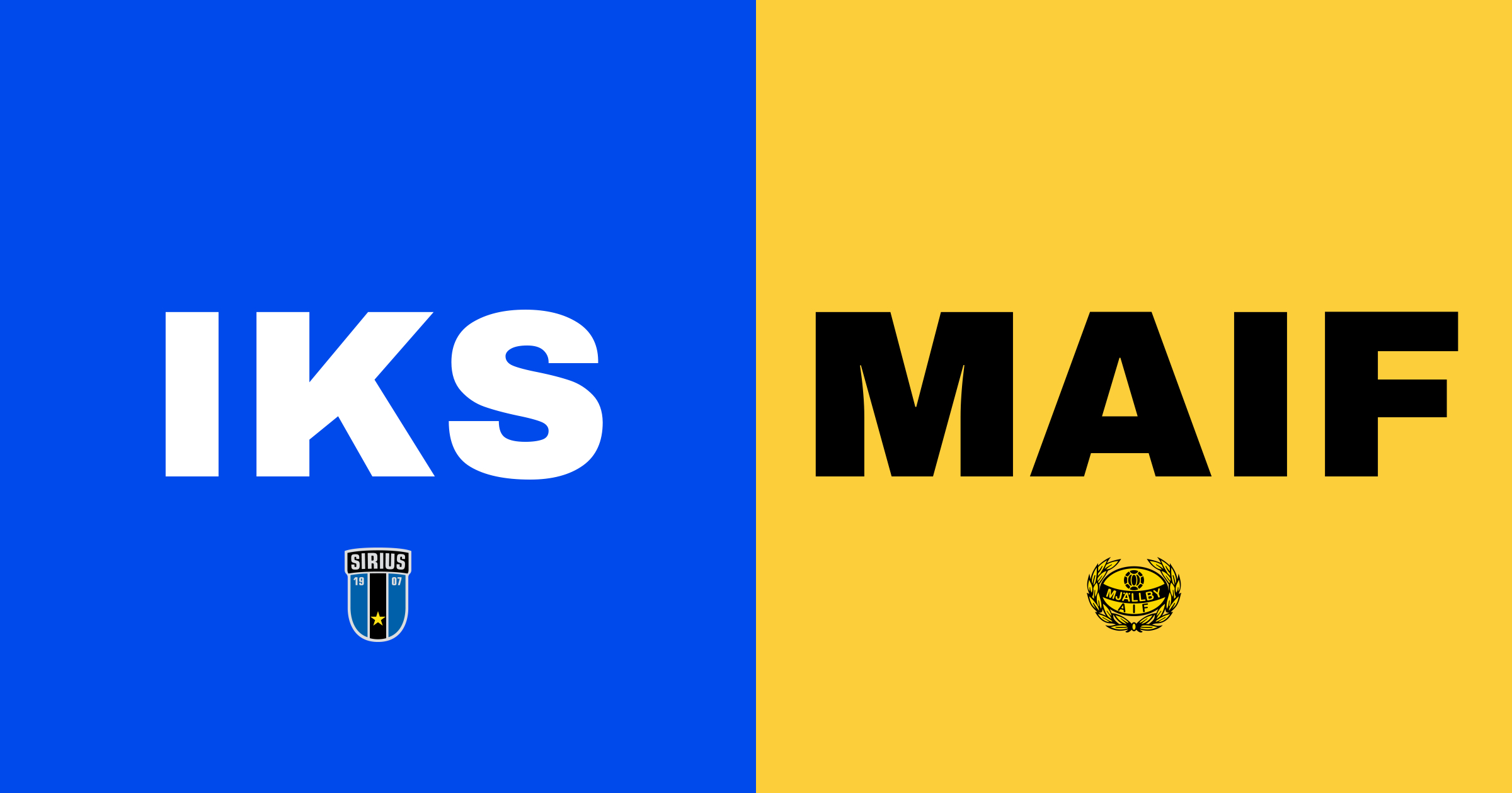 Mjällby AIF besegrar IK Sirius FK med 2-1 på Studenternas IP