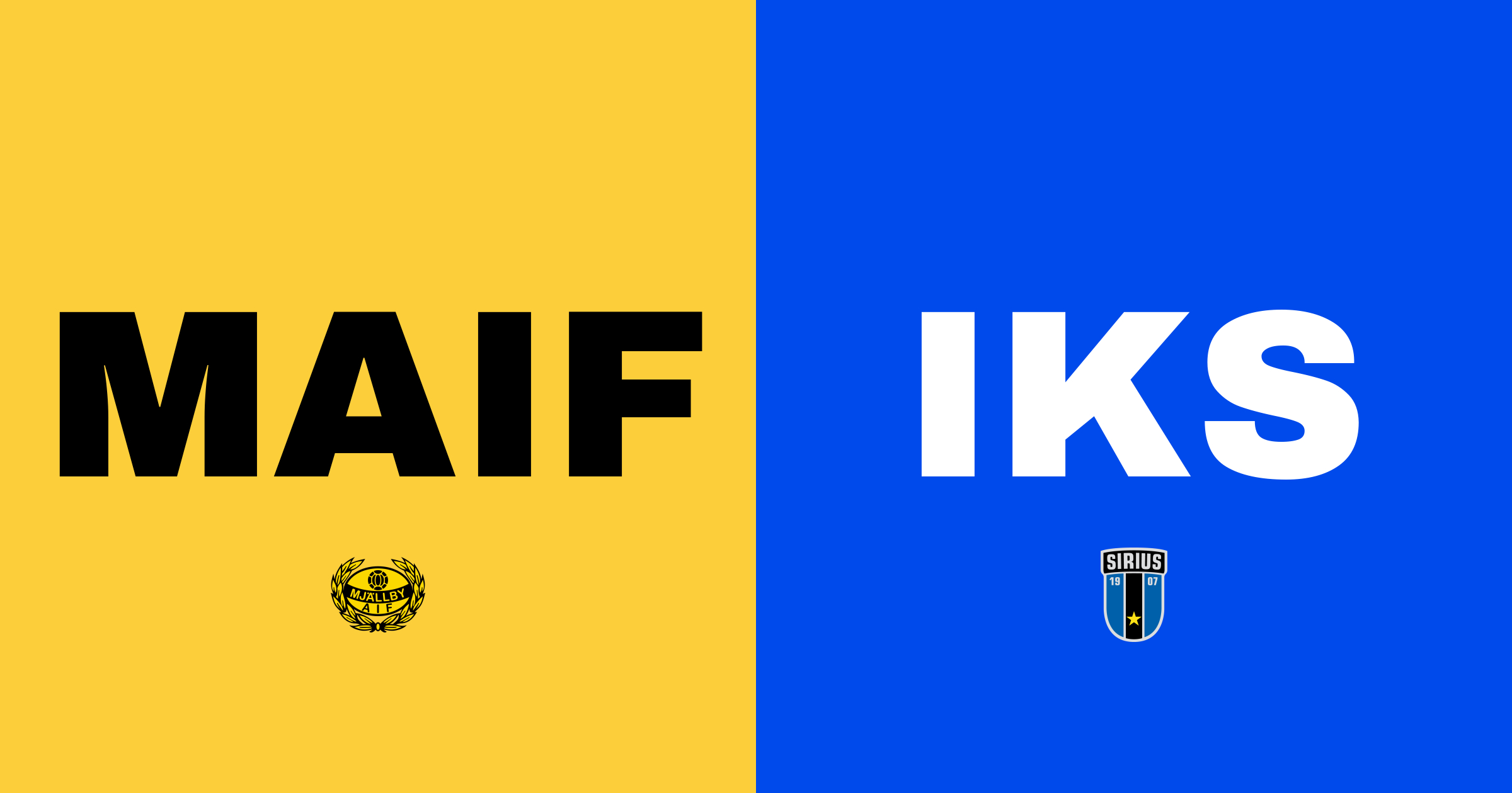 Mjällby AIF tar tre poäng mot IK Sirius FK på Strandvallen