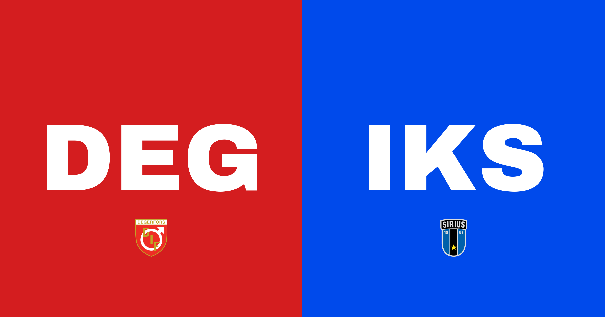 IK Sirius FK skapar kalabalik på Stora Valla med 3-0 mot Degerfors IF