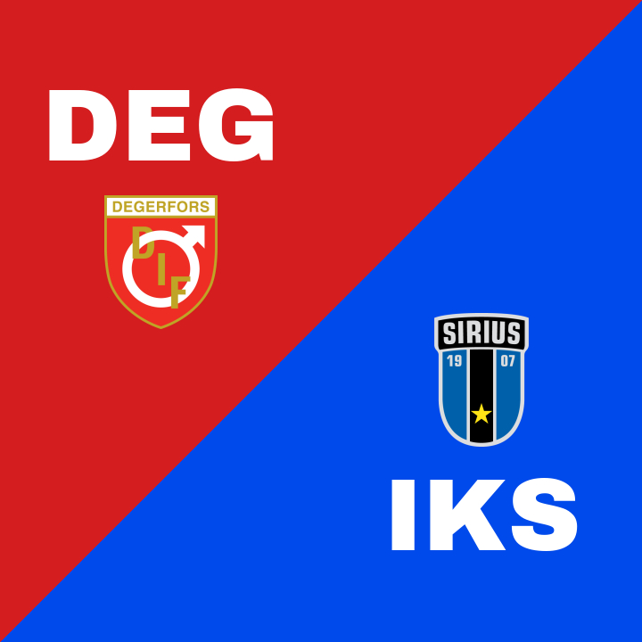 IK Sirius FK skapar kalabalik på Stora Valla med 3-0 mot Degerfors IF