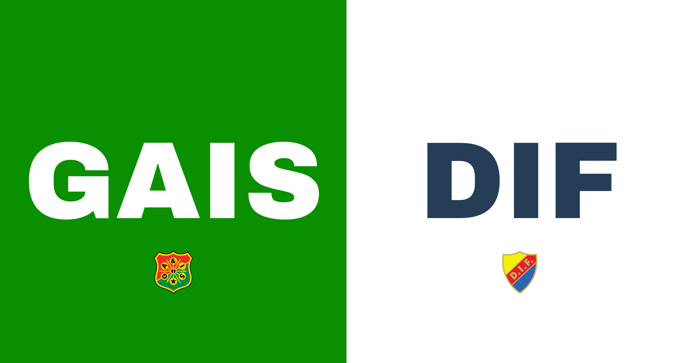 Djurgårdens IF segrar mot GAIS på Gamla Ullevi