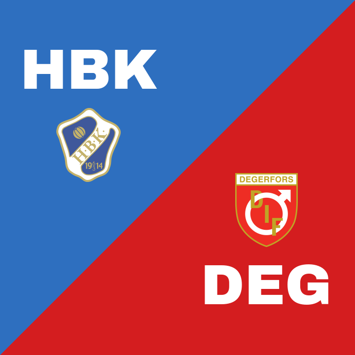 Degerfors IF dominerar Halmstads BK med 3-0 på Örjans Vall