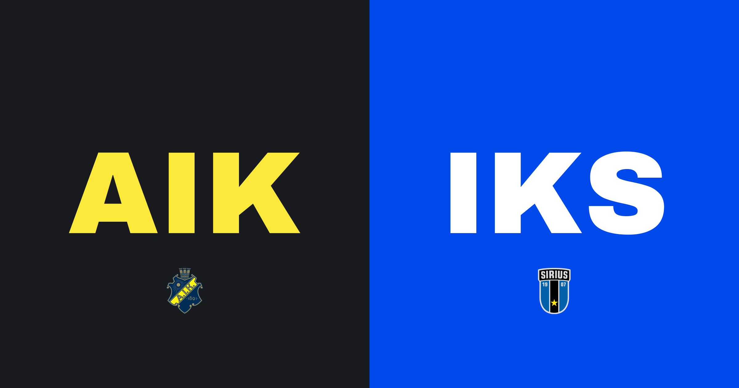 AIK faller mot Sirius i tuff vänskapsmatch