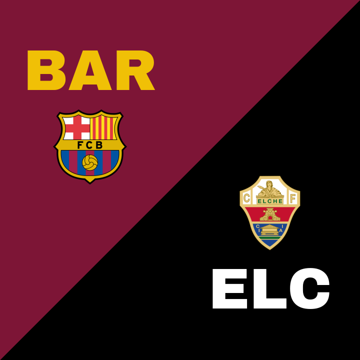 Barcelona snuvar Elche på tre poäng i en underhållande match