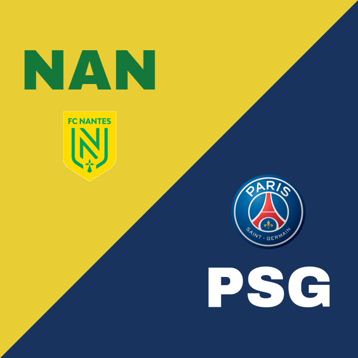 Nantes och Paris Saint Germain spelar oavgjort på Stade de la Beaujoire