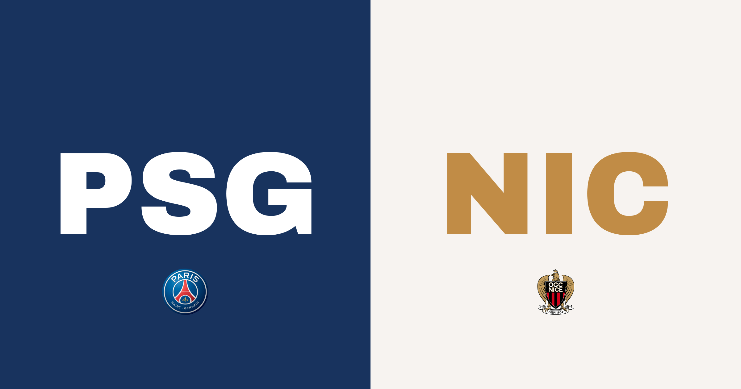 Nice chockar Paris Saint Germain med 3-1-seger på Parc des Princes