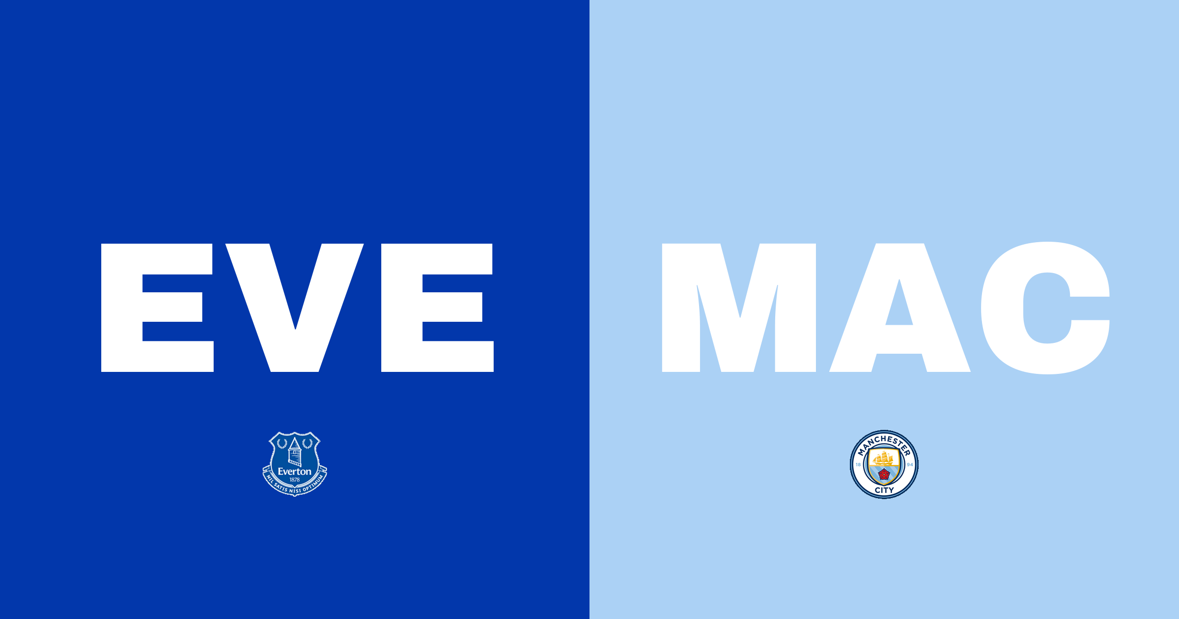 Everton förlorar mot Manchester City på Goodison Park