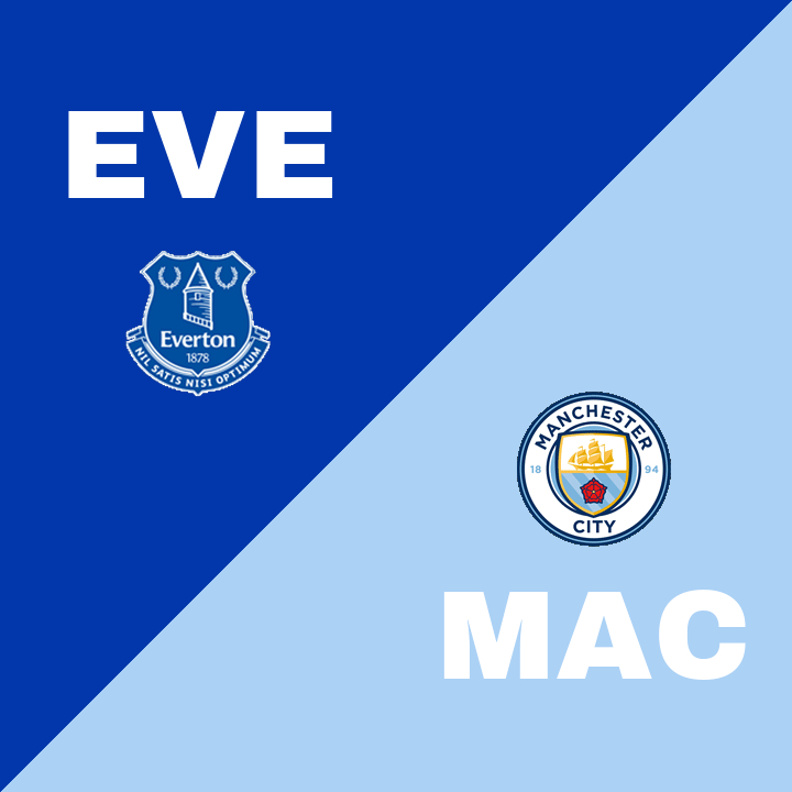 Everton förlorar mot Manchester City på Goodison Park