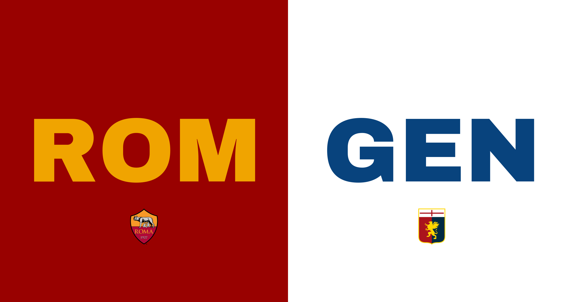 AS Roma triumferar över Genoa på Stadio Olimpico