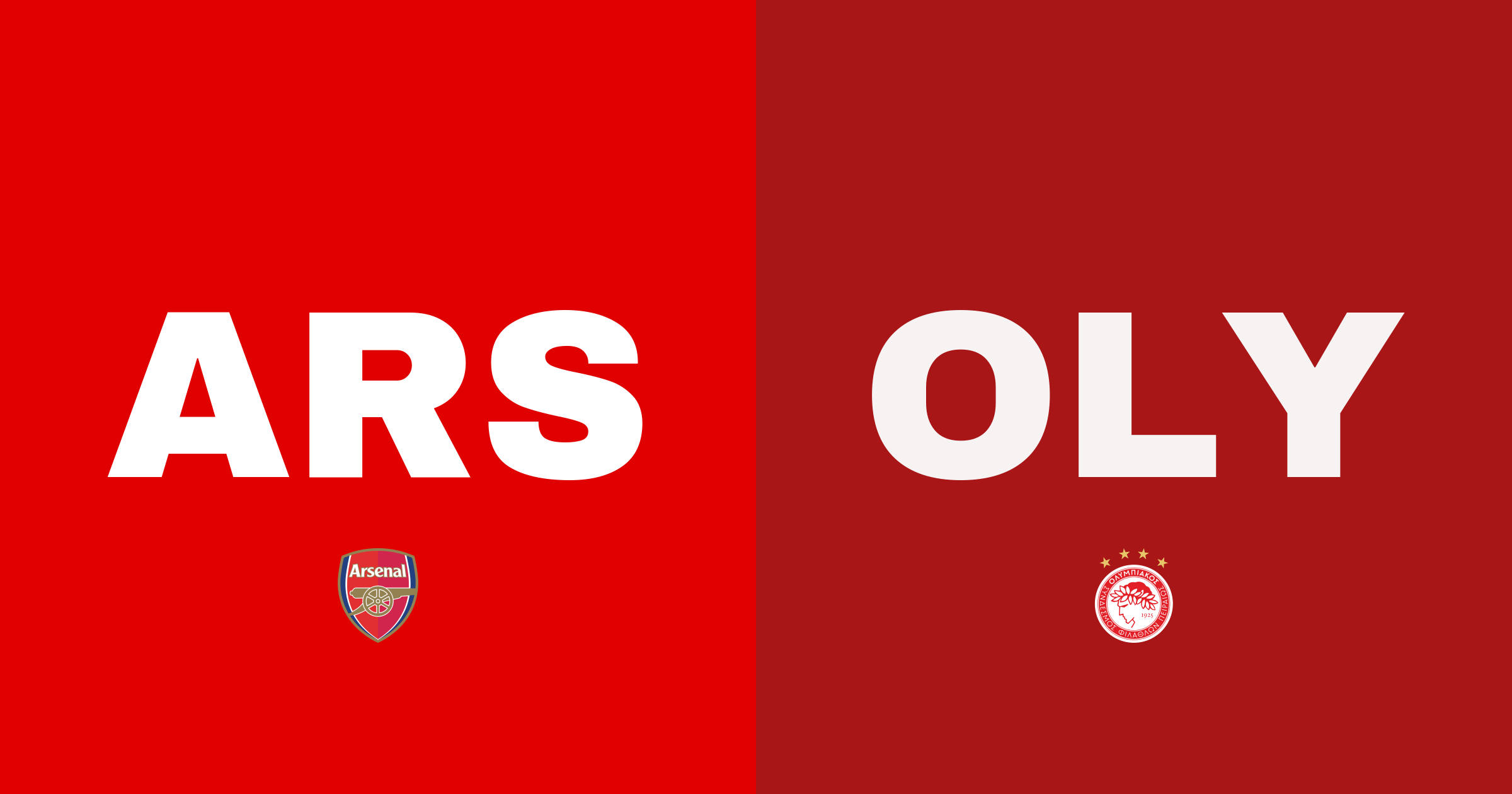 Arsenal dominerar mot Olympiakos Piraeus med 2-0-seger på Emirates Stadium