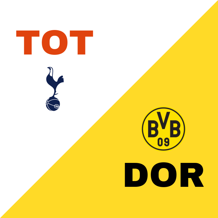 Tottenham dominerar Borussia Dortmund med 2-0 på hemmaplan