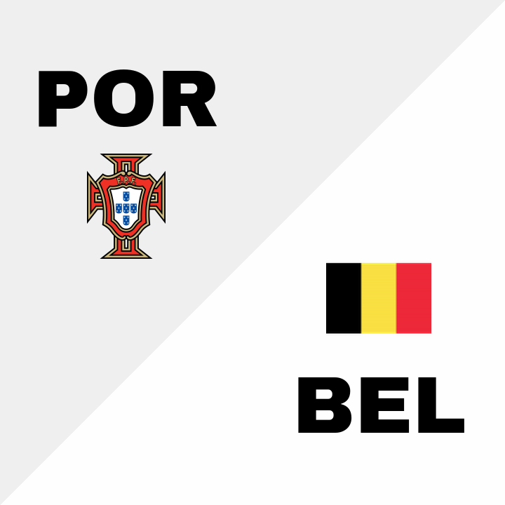 **Belgien** skapar chock med sent mål mot **Portugal**