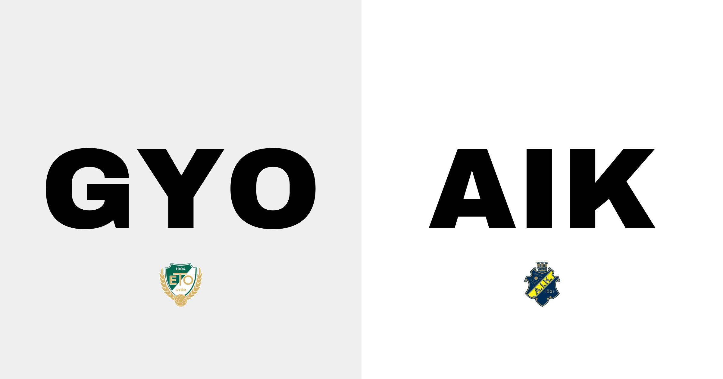 Győri ETO FC besegrar AIK med 2-0 på ETO Park