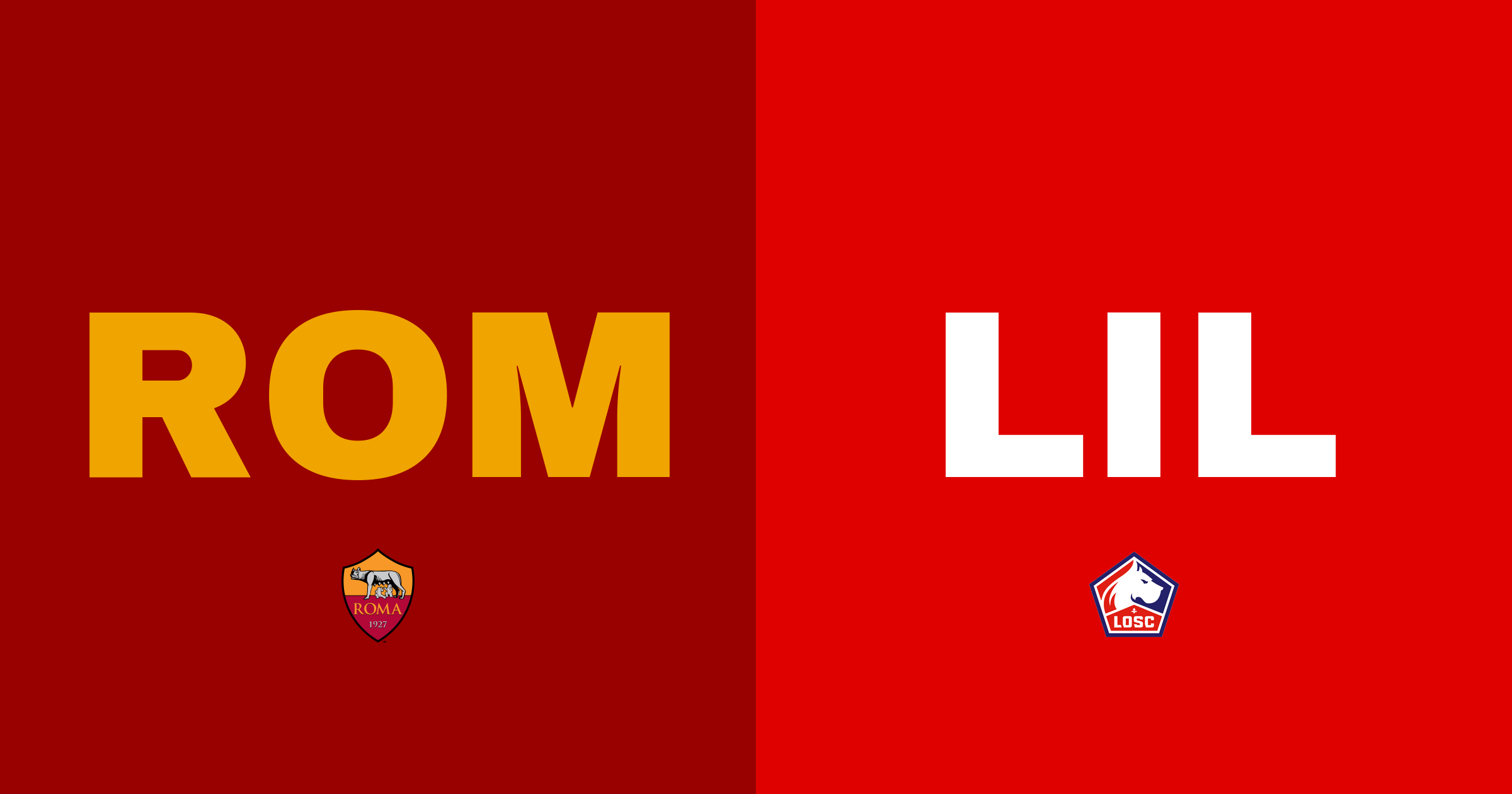 AS Roma förlorar snöpligt mot Lille på Stadio Olimpico