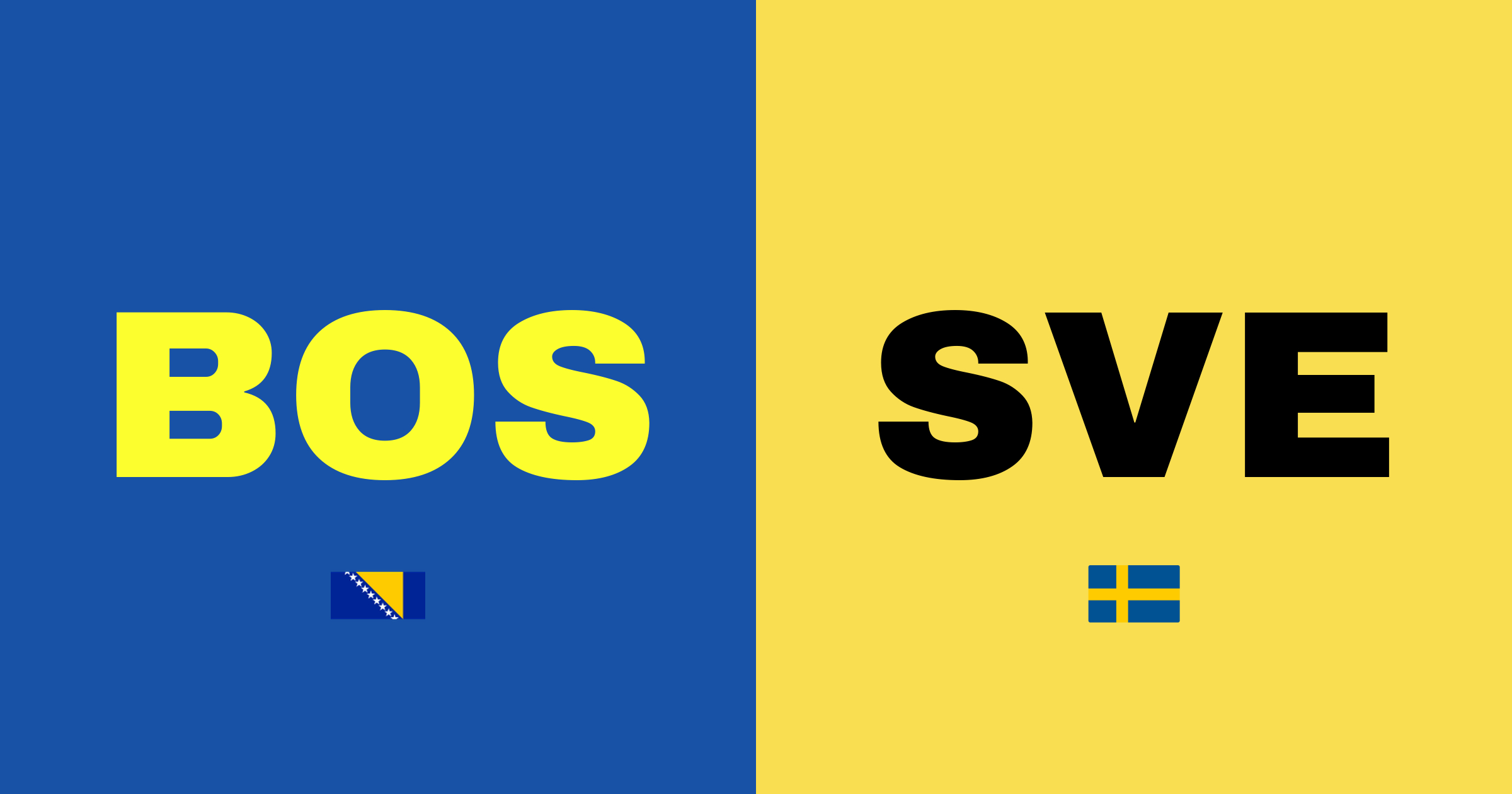 Gruppettan Sverige ställs inför nyckelkväll i Bosnien och Hercegovina