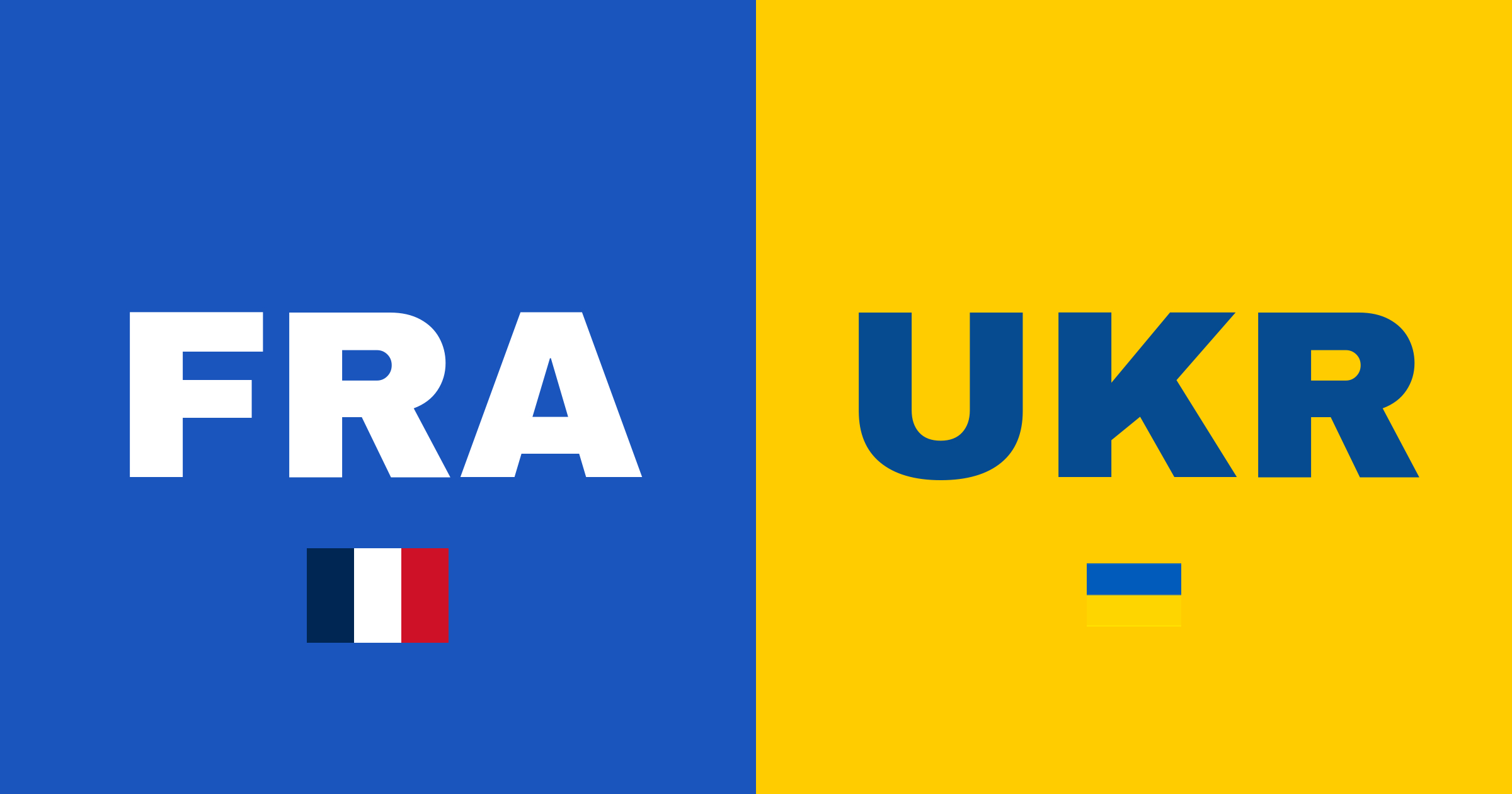 Frankrike fullständigt dominerar Ukraina med 4-0