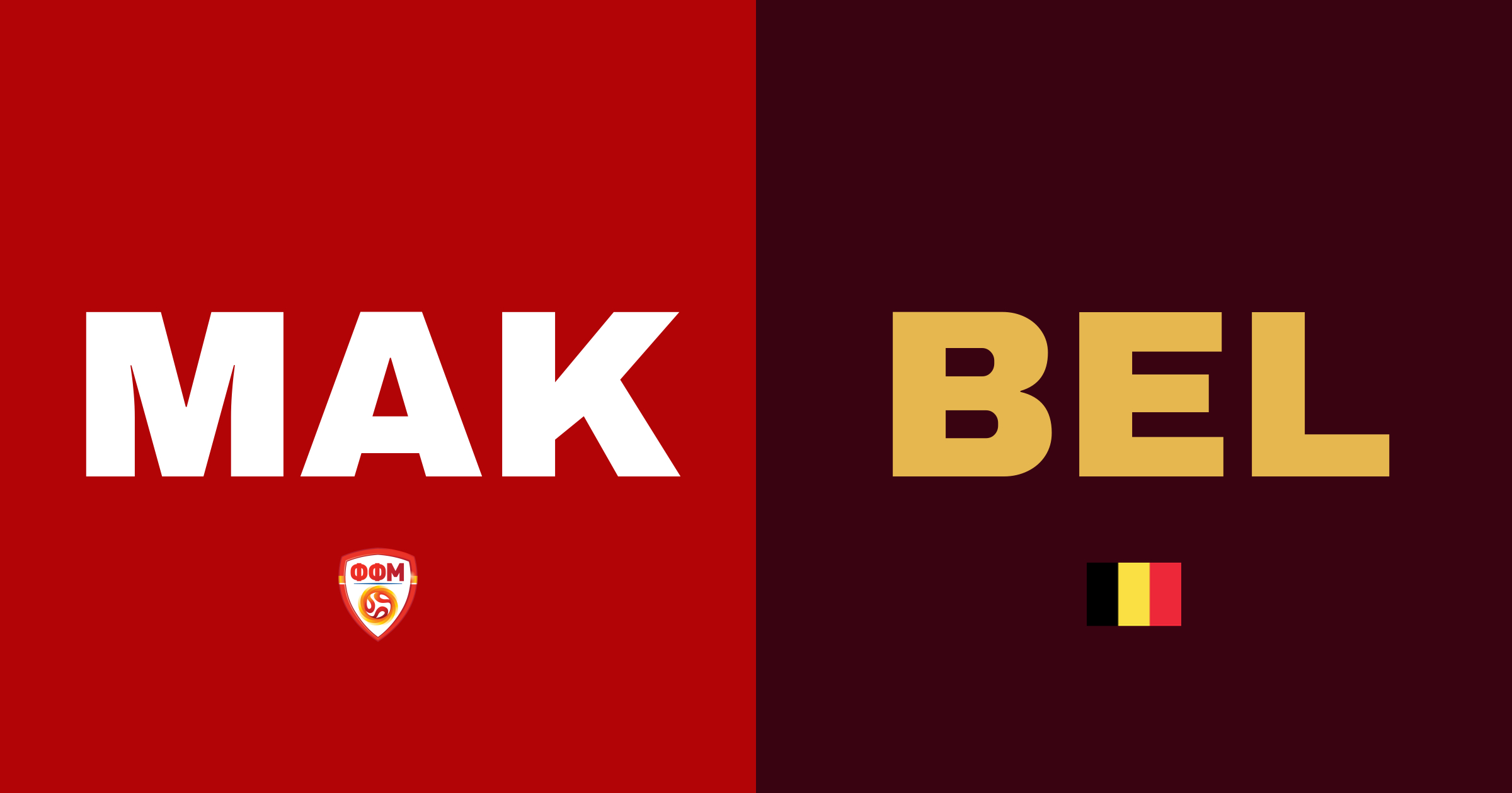 Nordmakedonien och Belgien spelar oavgjort i spännande VM-kvalmatch