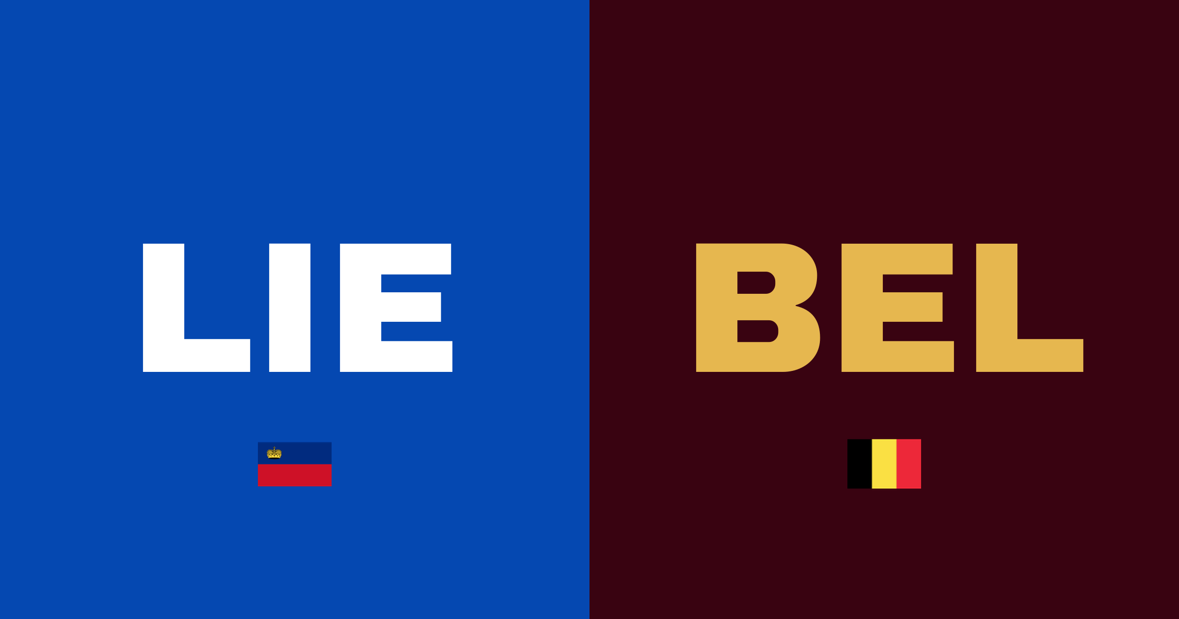Belgien krossar Liechtenstein med 6-0 på Rheinpark Stadion