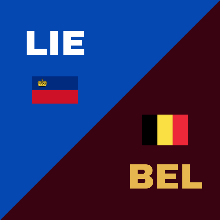 Belgien krossar Liechtenstein med 6-0 på Rheinpark Stadion