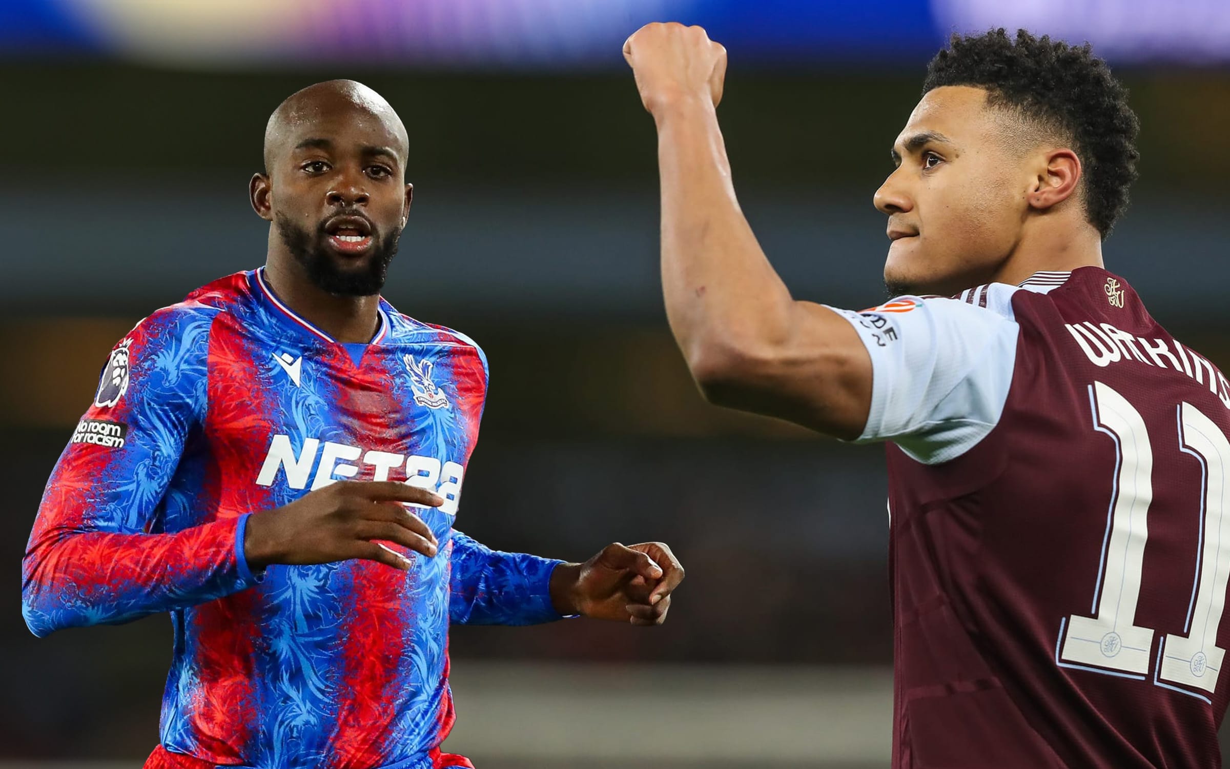 Jean-Philippe Mateta i Crystal Palace och Ollie Watkins i Aston Villa.