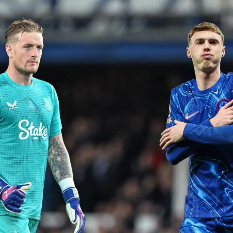 Jordan Pickford i Everton och Cole Palmer i Chelsea.
