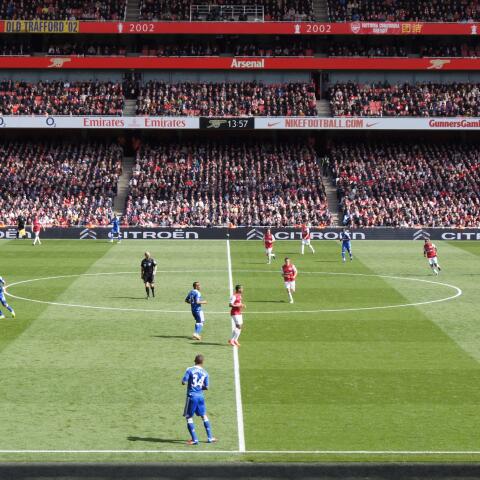 Arsenal mot Chelsea i ett hett men mållöst derby 2012.