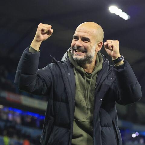 Pep Guardiola, tränare för Manchester City.