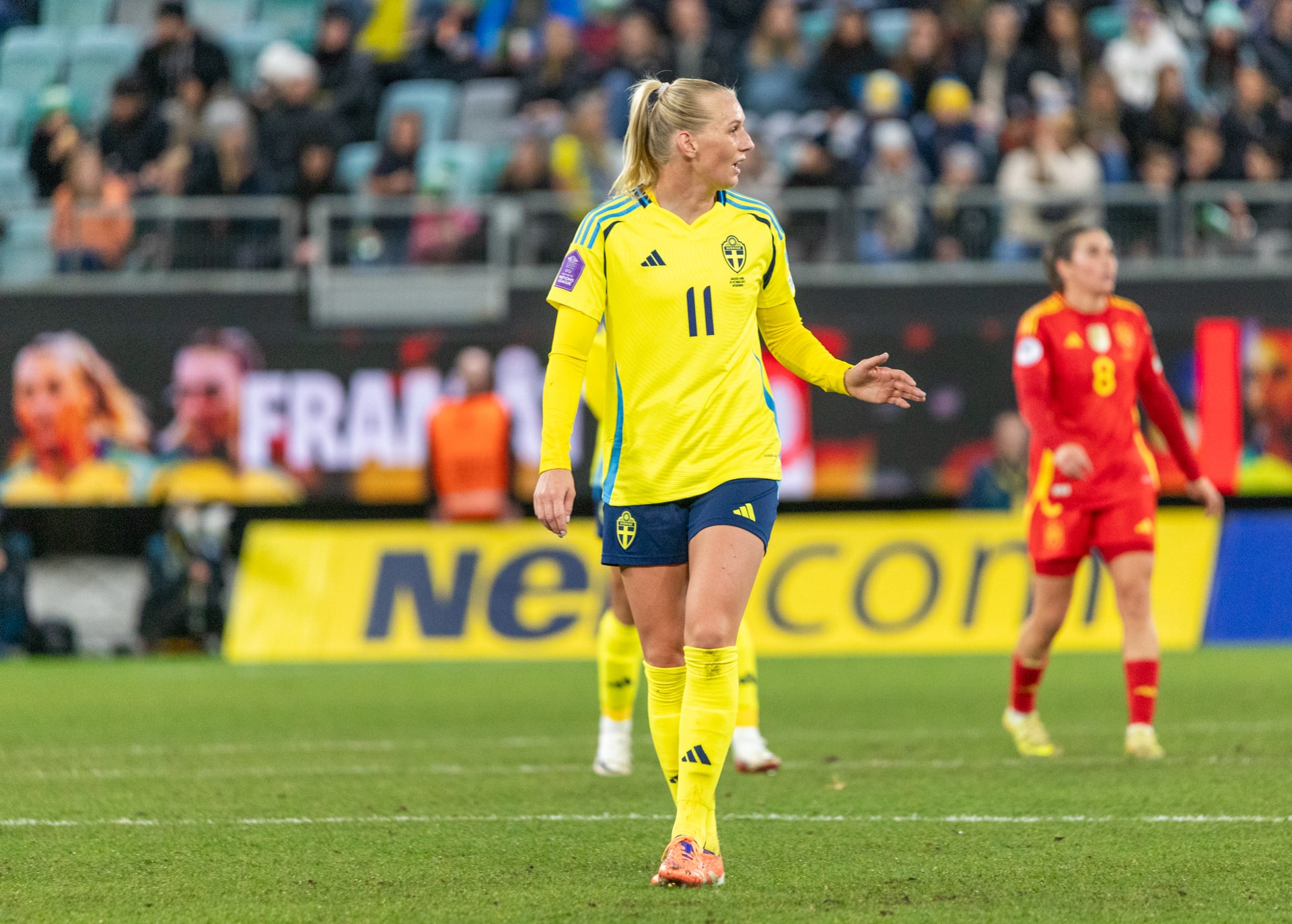 Tuff hemmaförlust för Sverige mot Spanien i semifinalen
