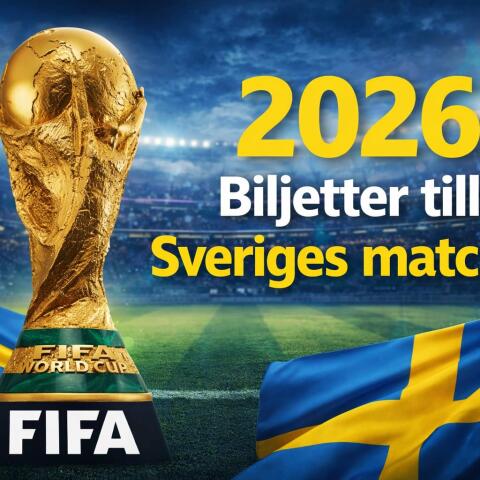 Så får du biljetter till Sveriges matcher i VM 2026