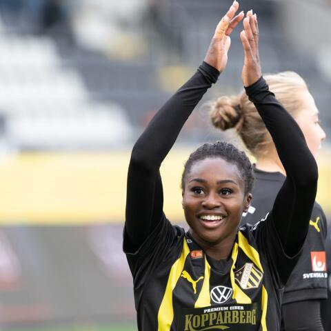 Monica Jusu Bah stod för ett hattrick i mötet med AIK.