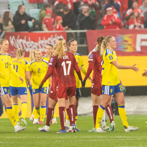 Danmark överlistar Sverige med sen seger på Gamla Ullevi