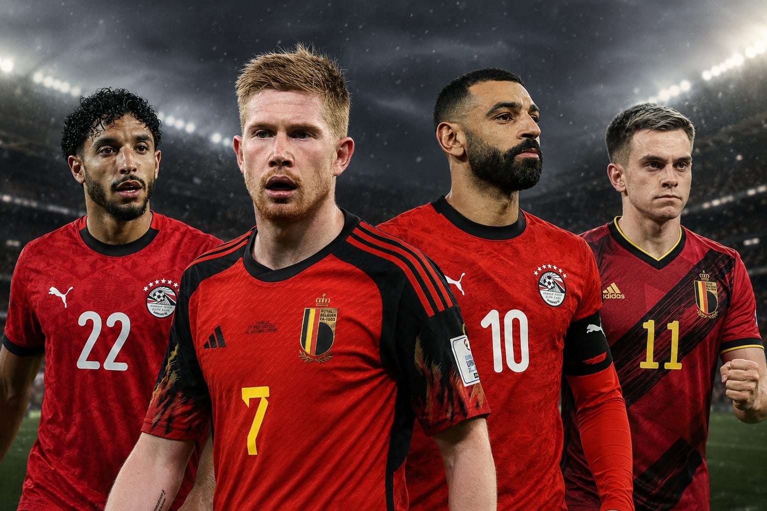 Belgien och Egypten delar poängen i VM-premiären