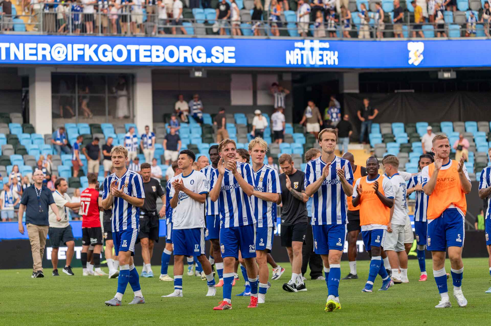 IFK Göteborg besegrar BP efter rött kort i första halvlek